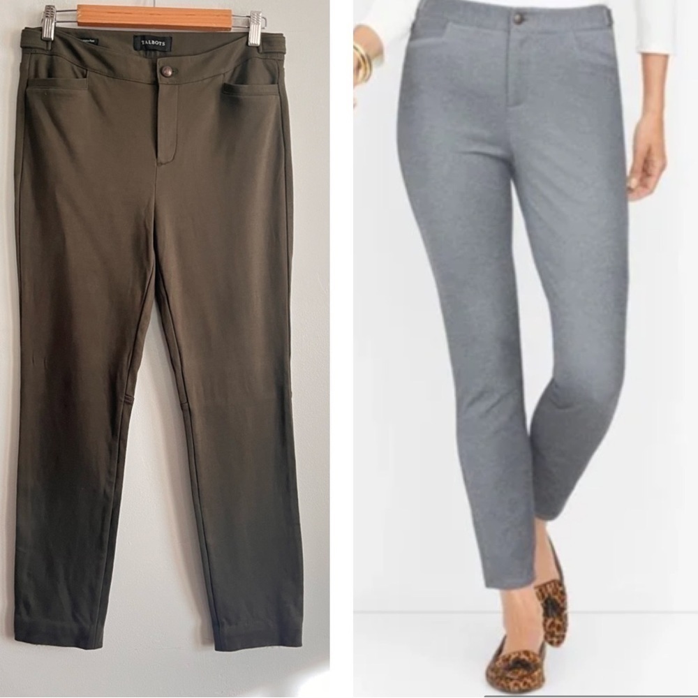 Talbots Olive Green Lexington Pants Size 4
